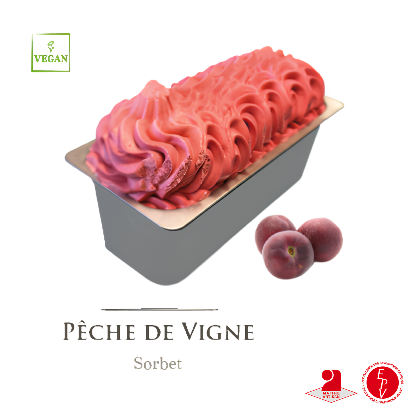 Sorbet Antolin saveur Pêche de vigne