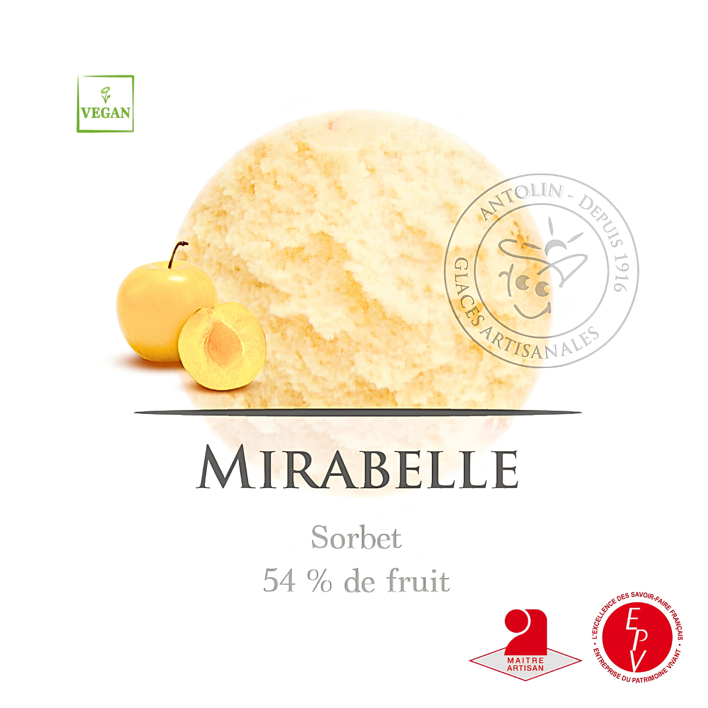 Sorbet Antolin saveur Mirabelle