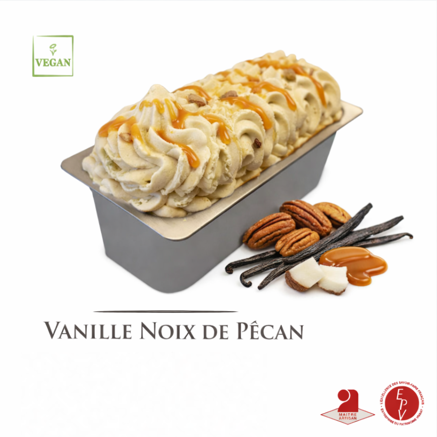 Crème glacée Antolin saveur Vanille pécan