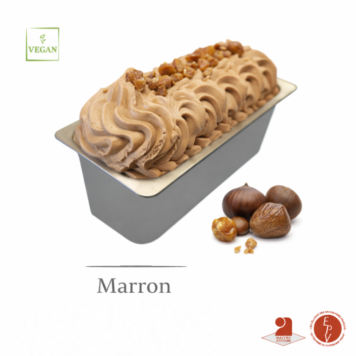 Crème glacée Antolin saveur Marron