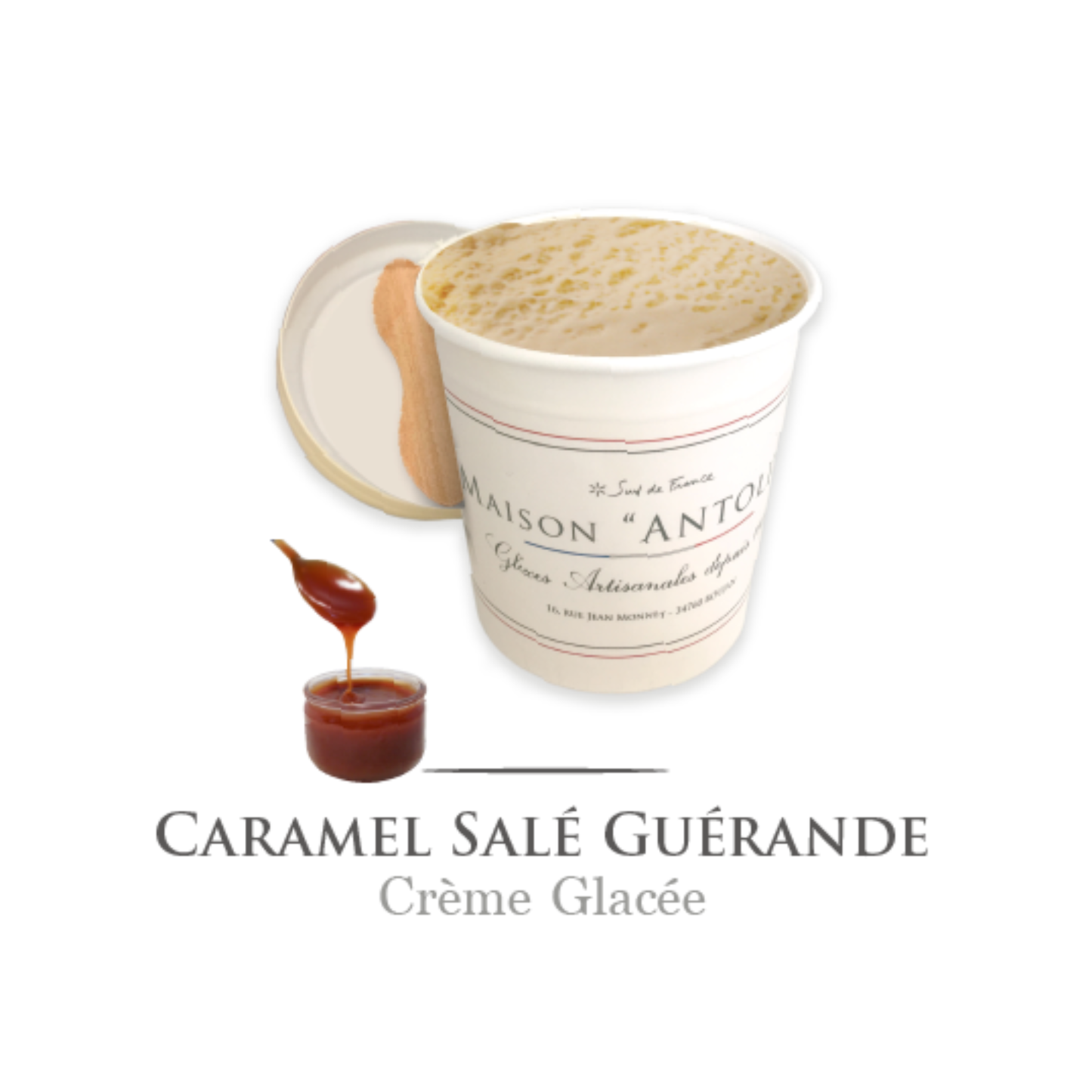 Crème glacé Antolin saveur Caramel