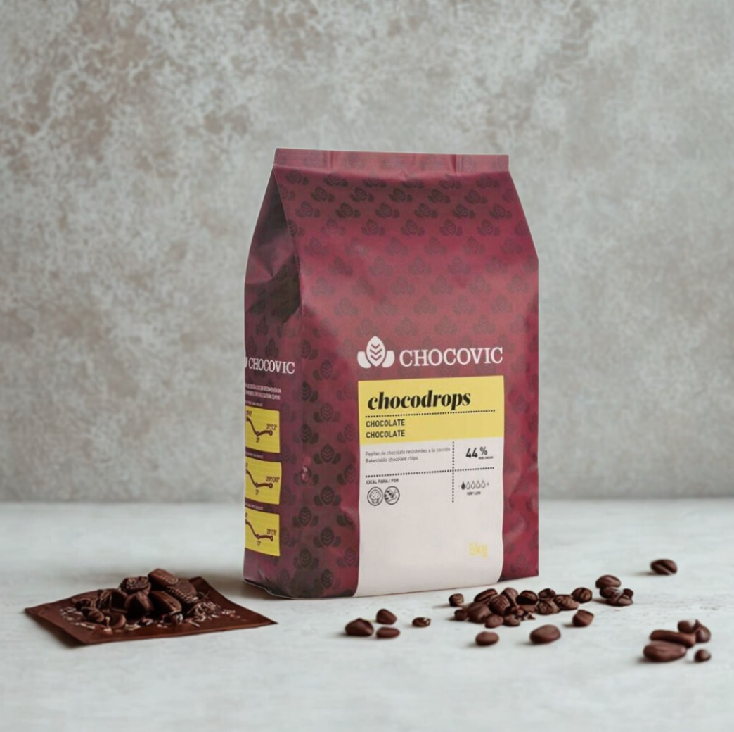 Mini gouttes chocodrops noir Chocovic 44%