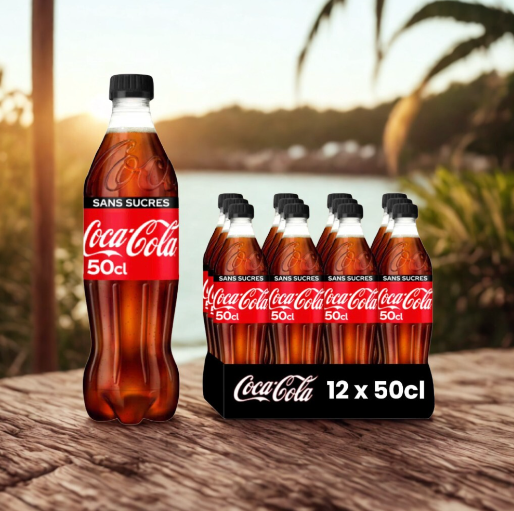 Coca Cola sans sucre / 12 bouteilles