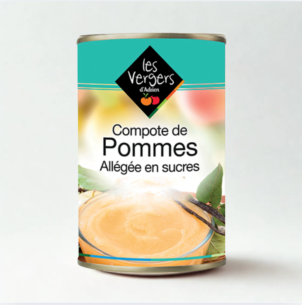 Compote de pommes allégée en sucres