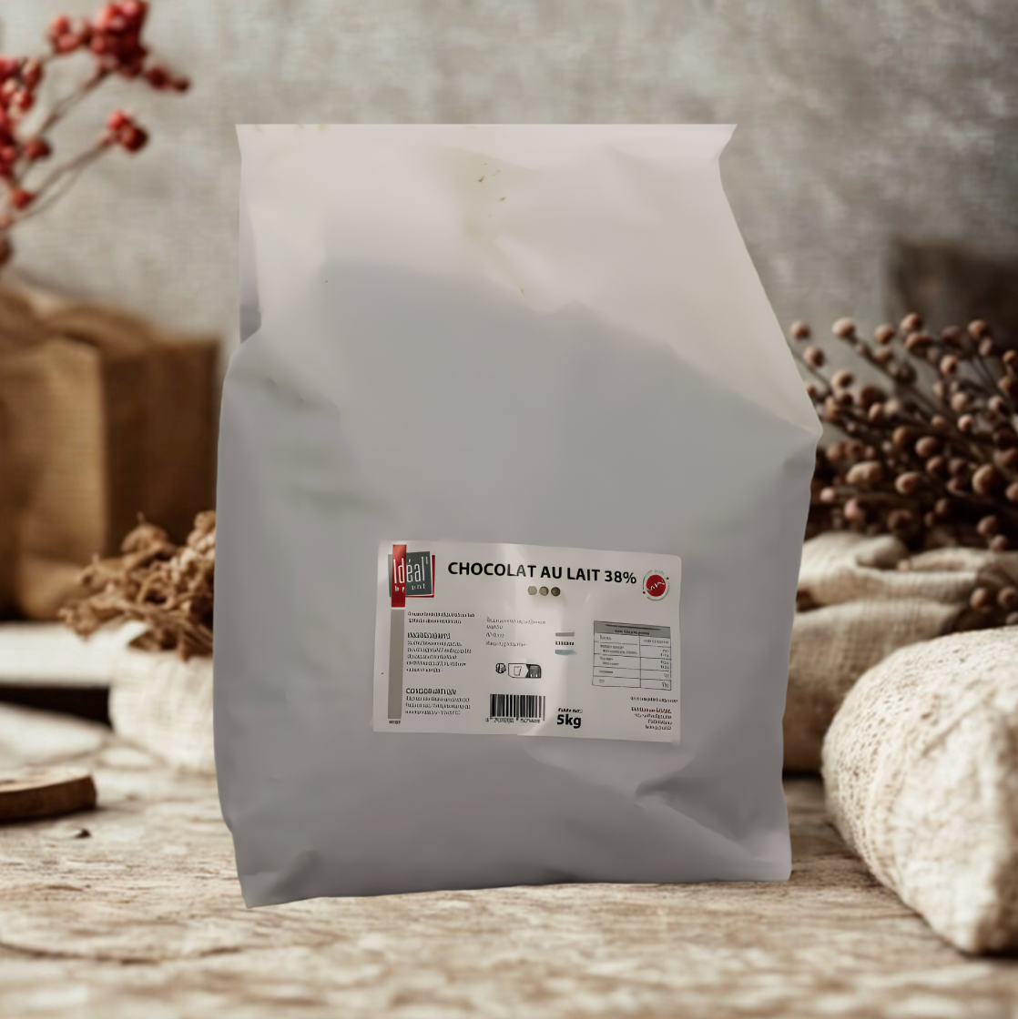 Chocolat de couverture lait 38%