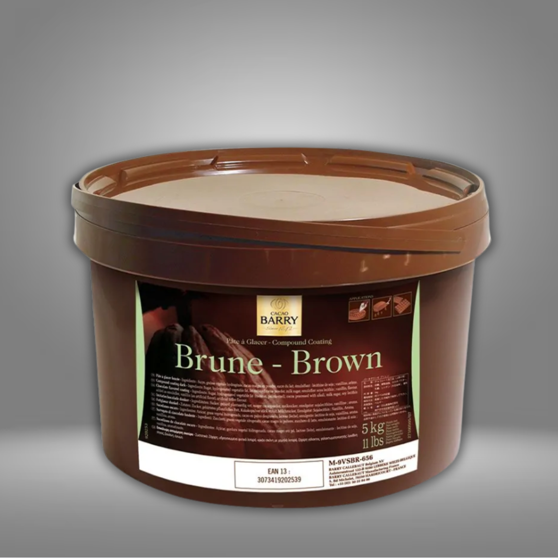 Pate à glacer brune