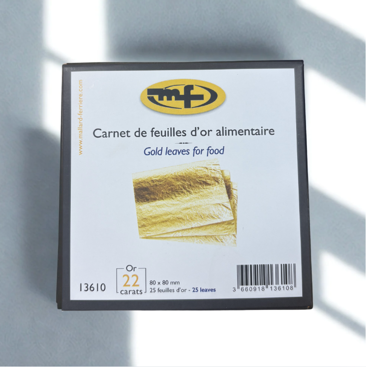 Carnet feuille d'or
