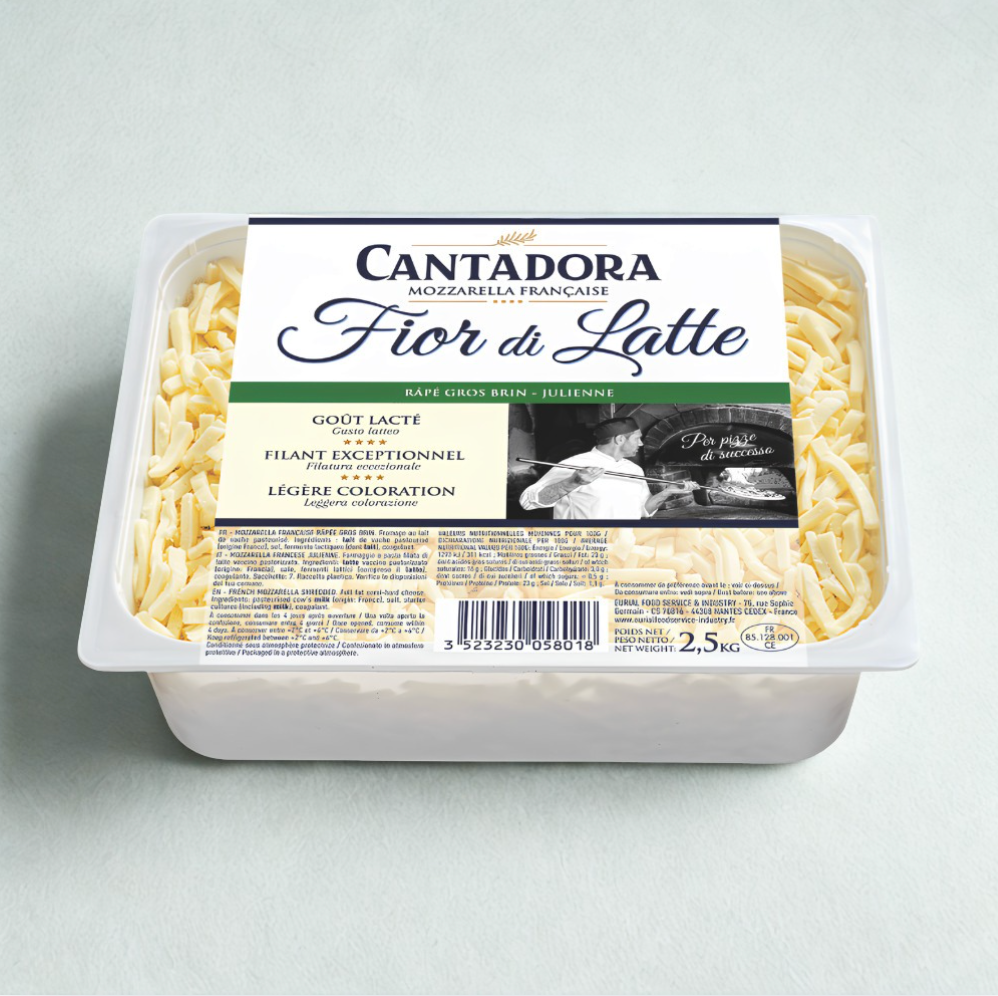Mozzarella Fiordilatte râpé