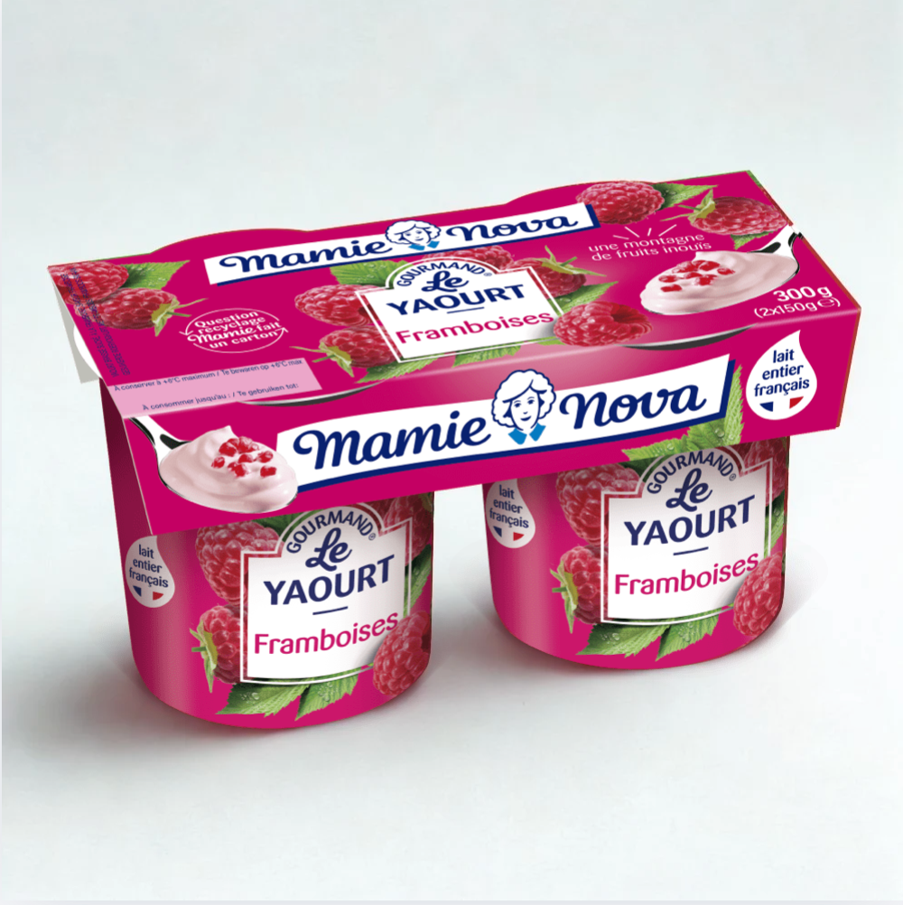 Yaourt gourmand framboise