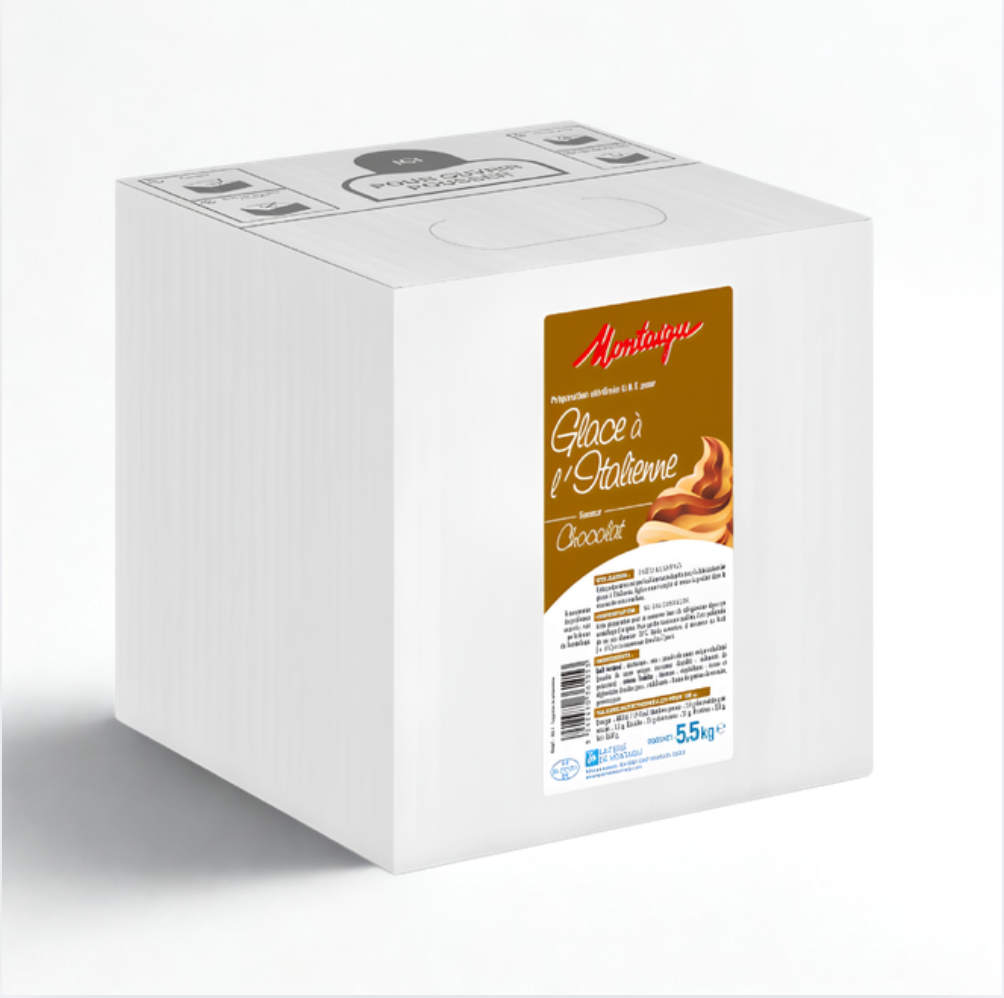 Préparation pour glace à l'Italienne saveur chocolat