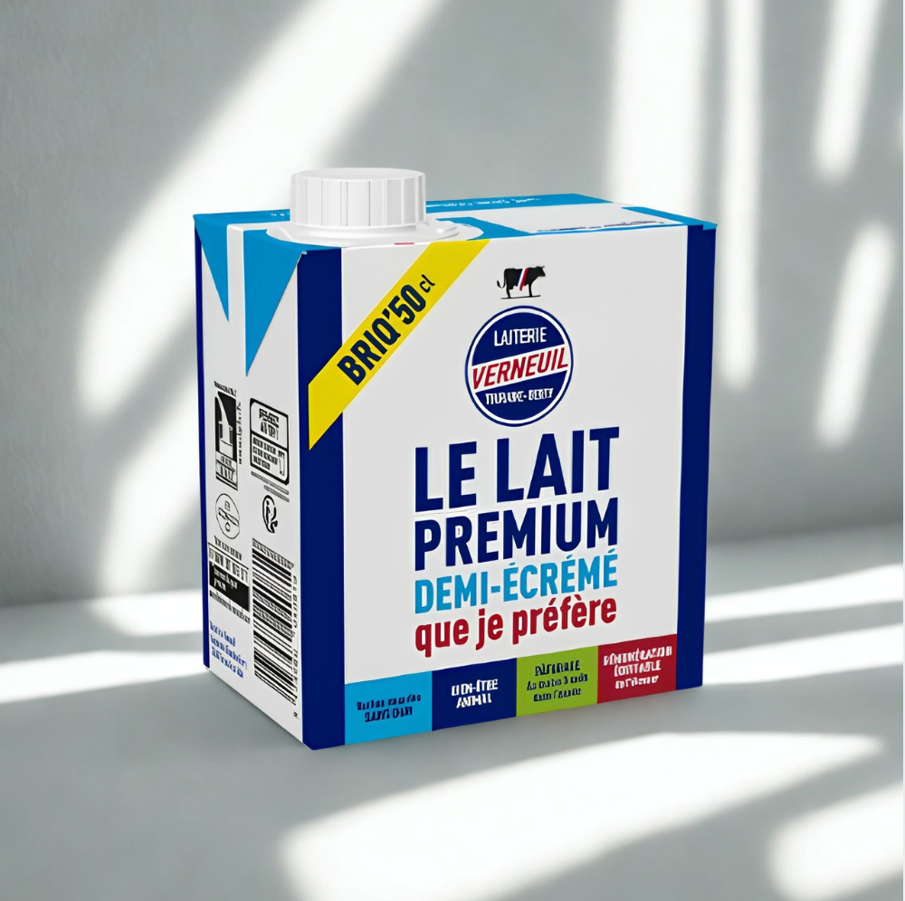 Lait premium demi-écrémé