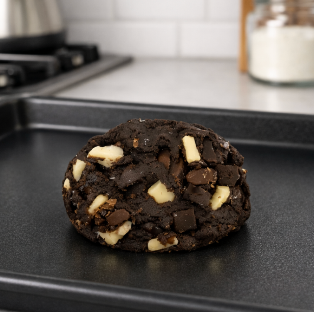 Cookie cru au cacao 3 chocolats surgelé