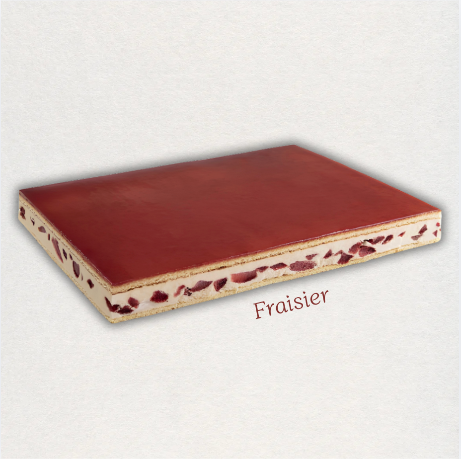 Demi cadre fraisier surgelé