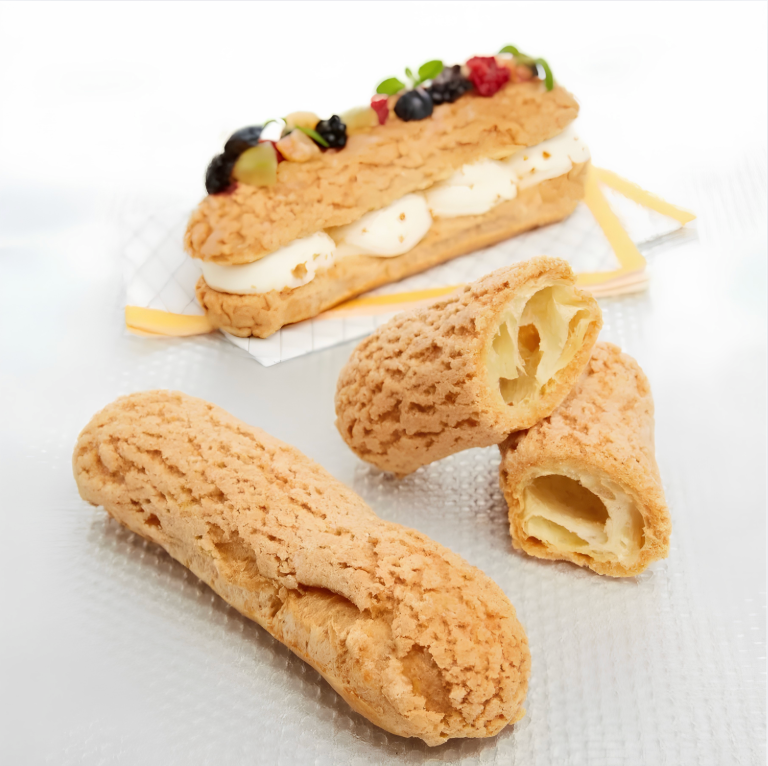 Chou coque éclair craquelin surgelé