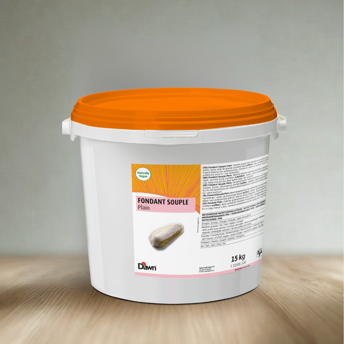 Fondant souple saveur orange