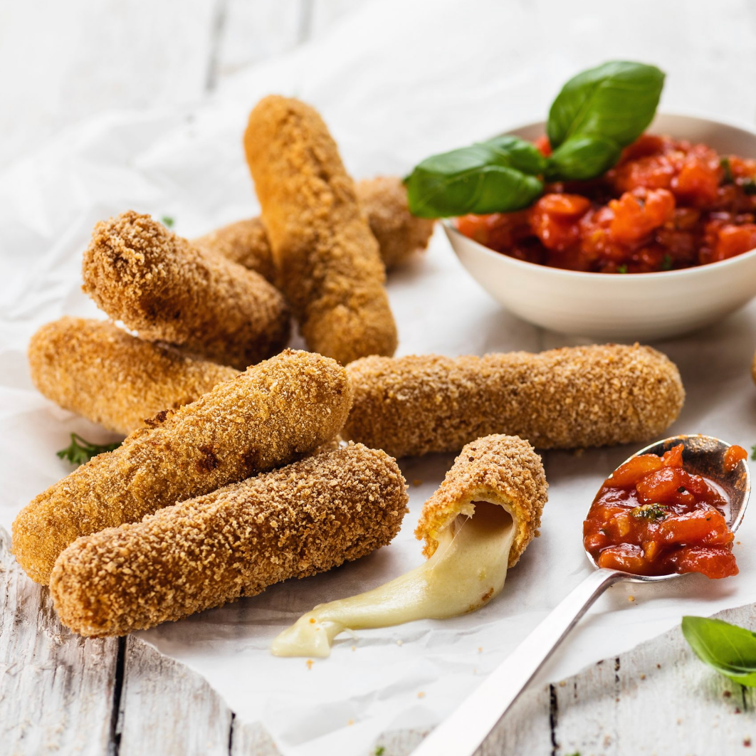 Sticks de mozzarella surgelés