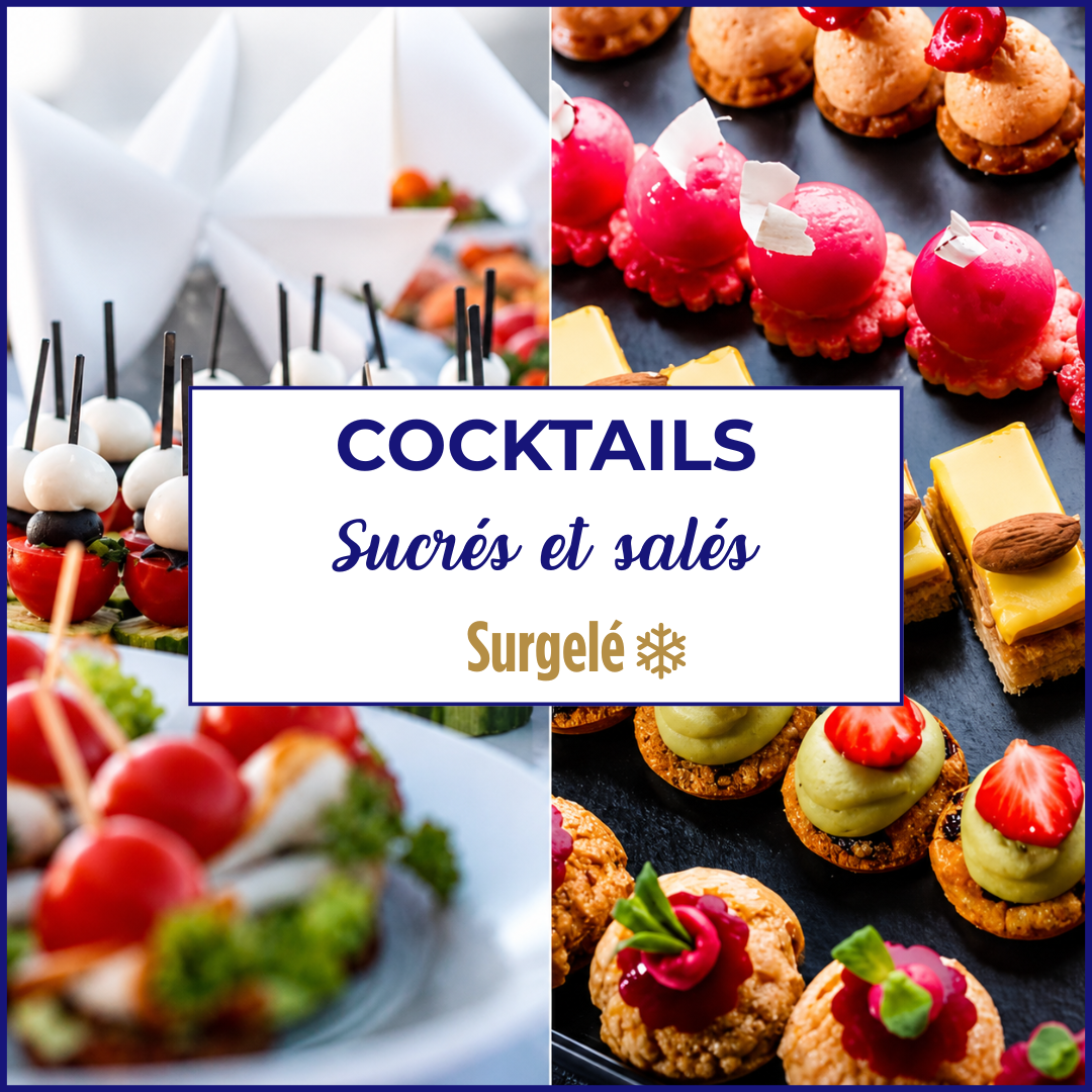 Cocktails sucrés et salés surgelés