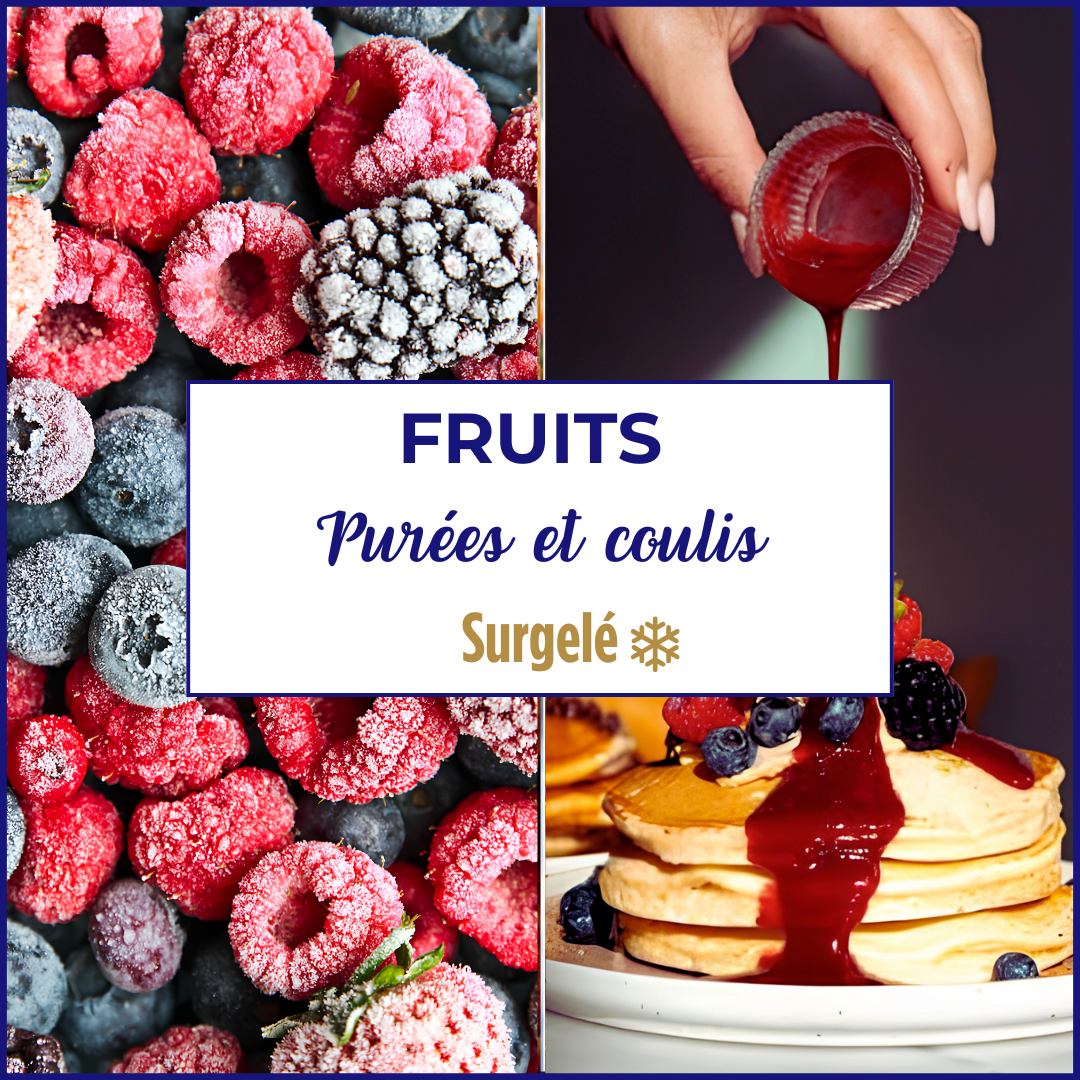 Fruits, purées de fruits et coulis surgelées