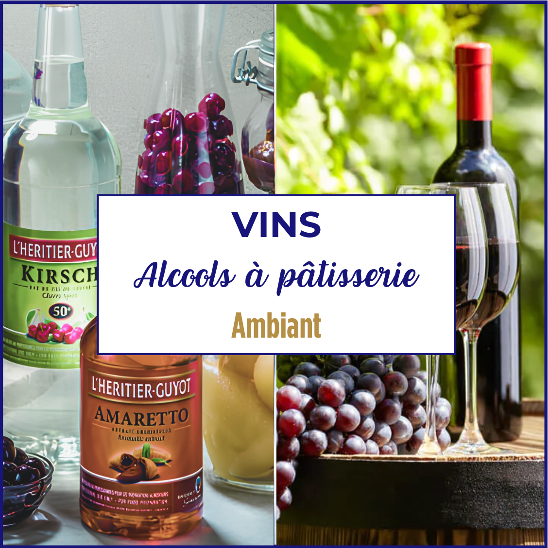 Vins et alcools à pâtisserie