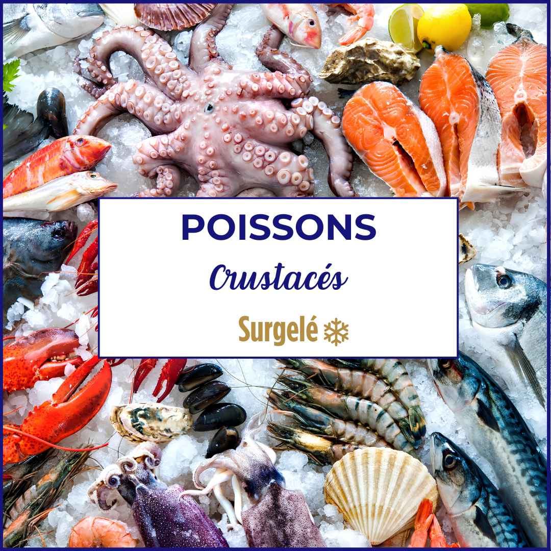 Poissons et crustacés surgelés