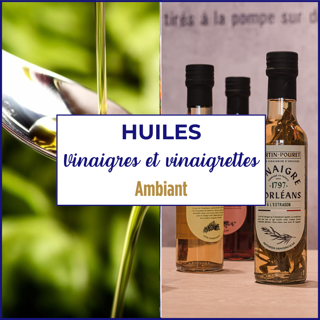 Huiles, vinaigres et vinaigrettes