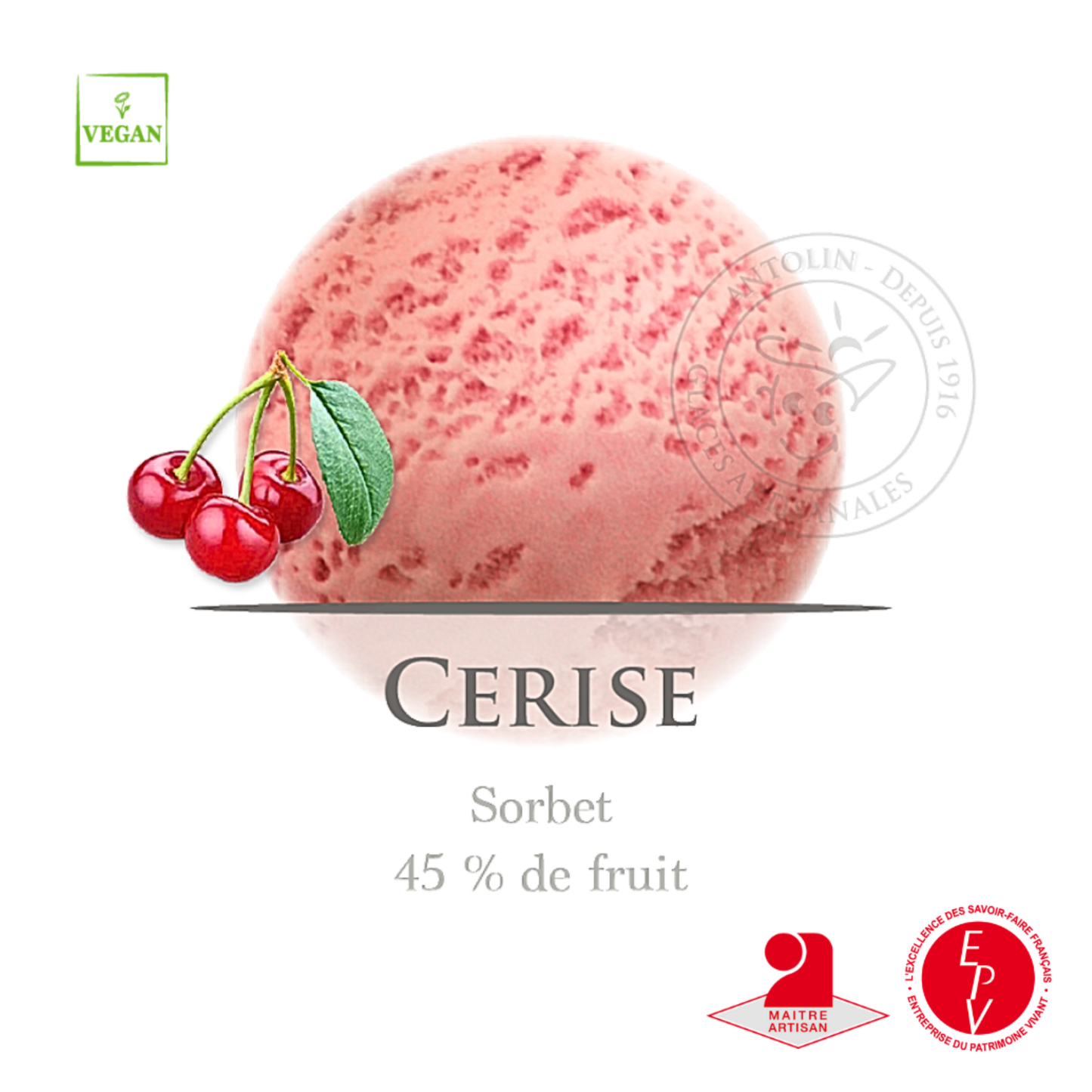 Sorbet Antolin saveur Cerise