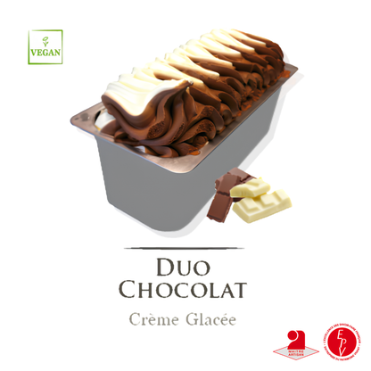 Crème glacée Antolin saveur Duo de chocolat