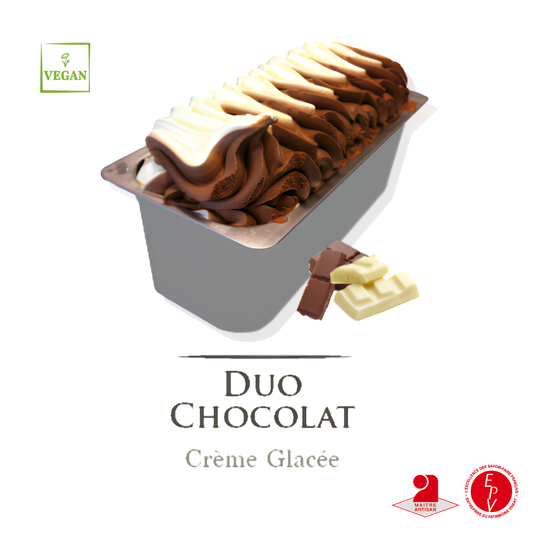Crème glacée Antolin saveur Duo de chocolat