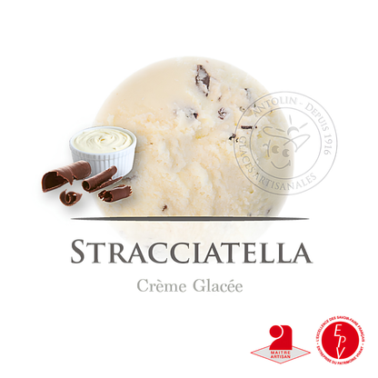 Crème glacée Antolin saveur Stracciatella