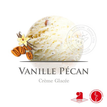 Crème glacée Antolin saveur Vanille pécan