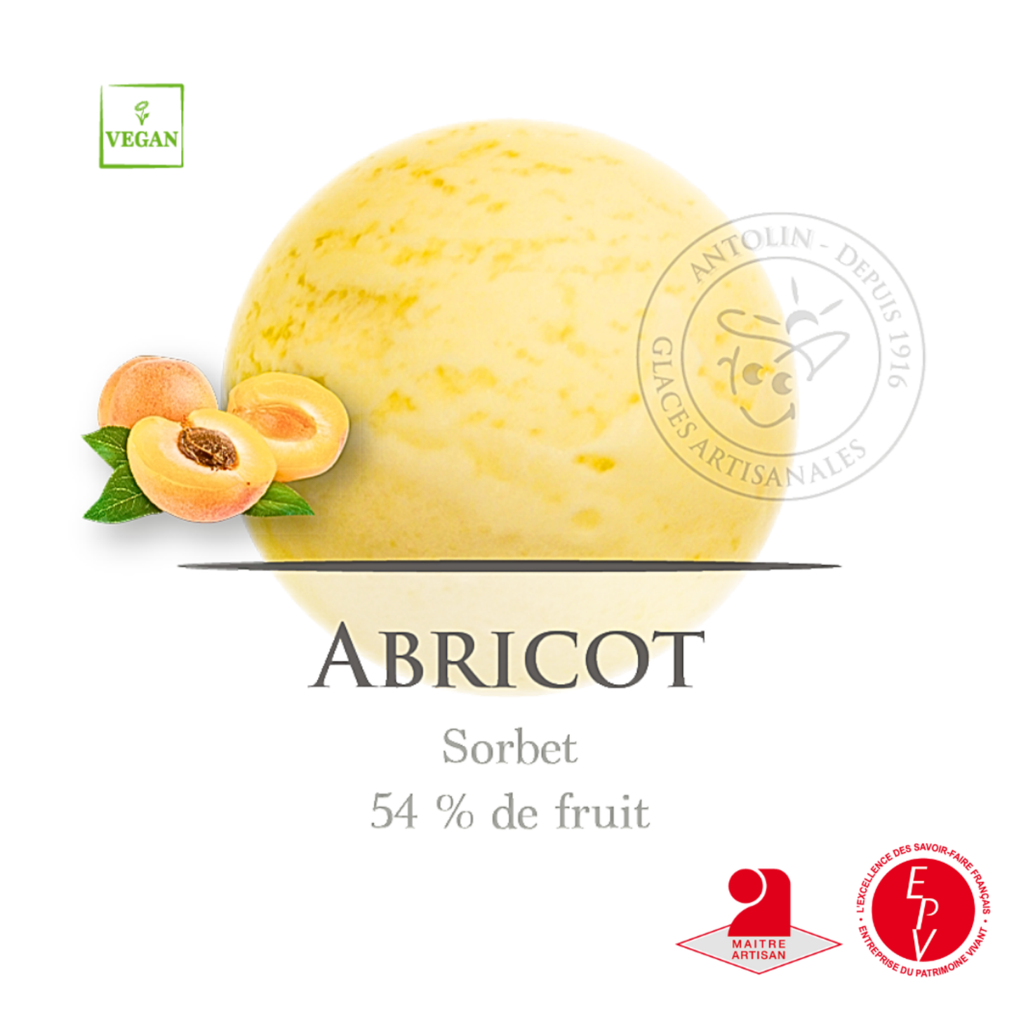 Sorbet Antolin saveur Abricot