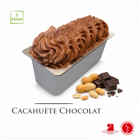 Crème glacé Antolin saveur cacahuète chocolat