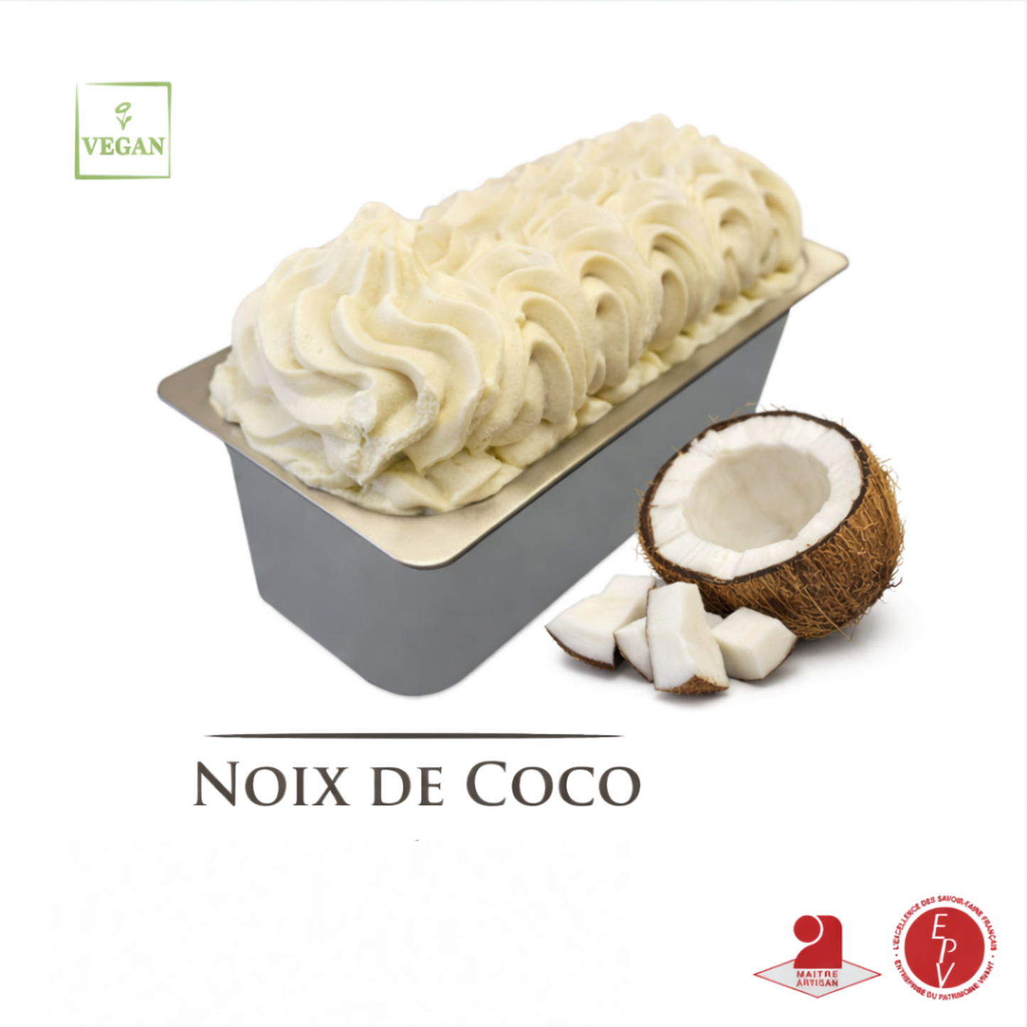 Crème glacée Antolin saveur Noix de coco