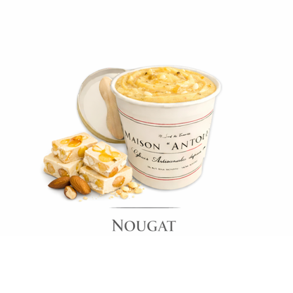 Crème glacée Antolin saveur Nougat de Montélimar
