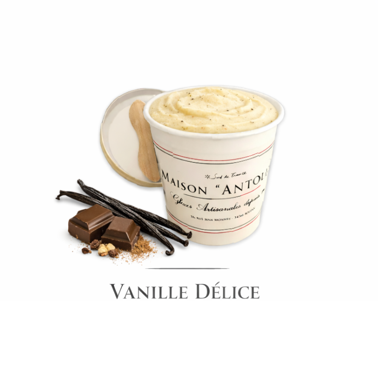 Crème glacée Antolin saveur Vanille délice