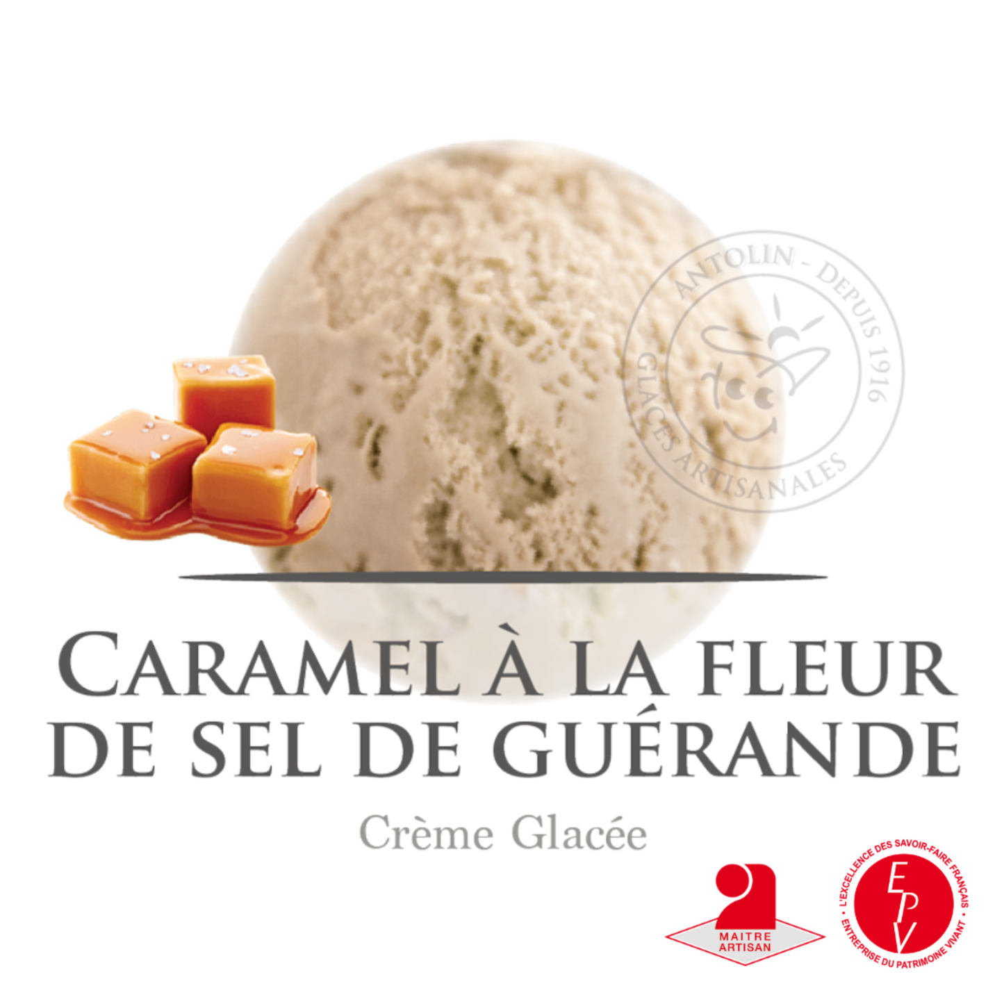 Crème glacé Antolin saveur Caramel