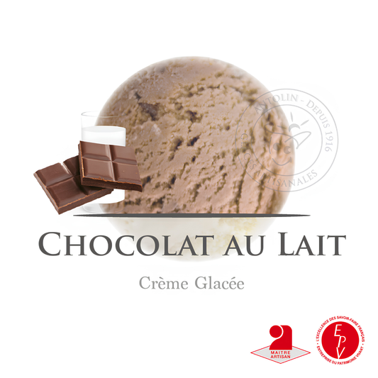 Crème glacé Antolin saveur Chocolat au lait