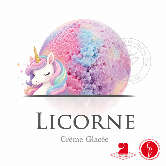 Crème glacée Antolin saveur Licorne