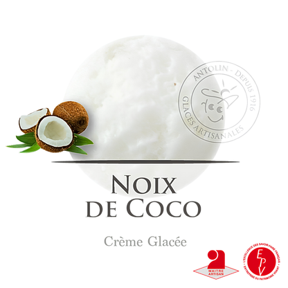 Crème glacée Antolin saveur Noix de coco