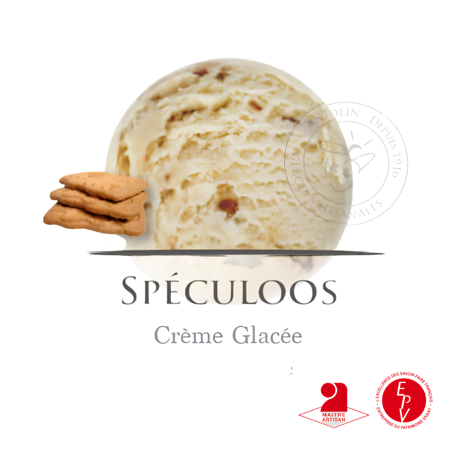 Crème glacée Antolin saveur Spéculoos