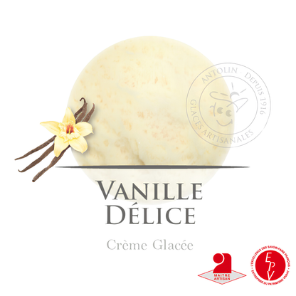 Crème glacée Antolin saveur Vanille délice