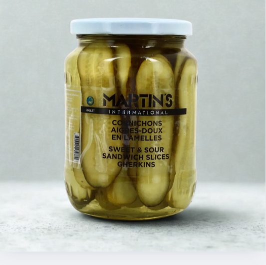 Cornichons aigres doux en lamelles