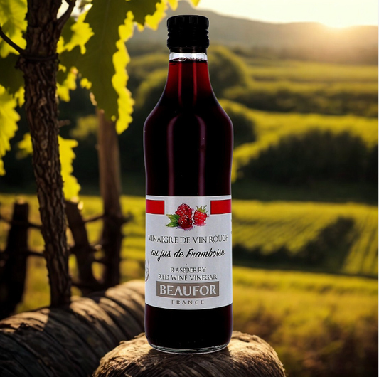 Vinaigre de vin rouge à la framboise