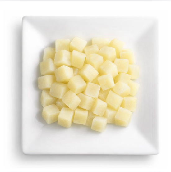 Pommes de terre sous vide cubes