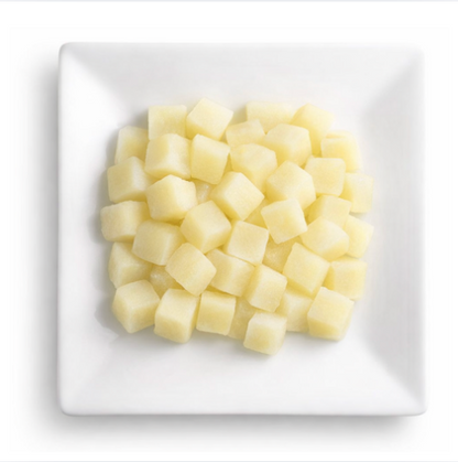 Pommes de terre sous vide cubes