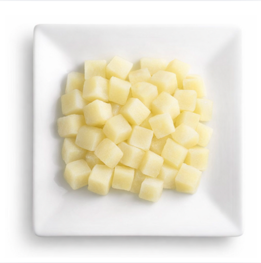 Pommes de terre sous vide cubes