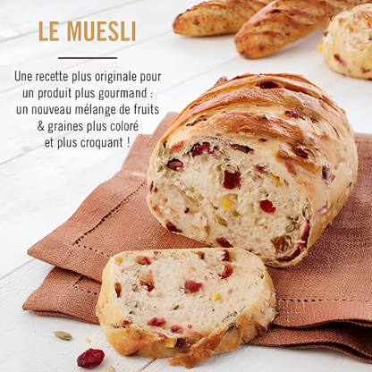 Pain fruité au muesli surgelé