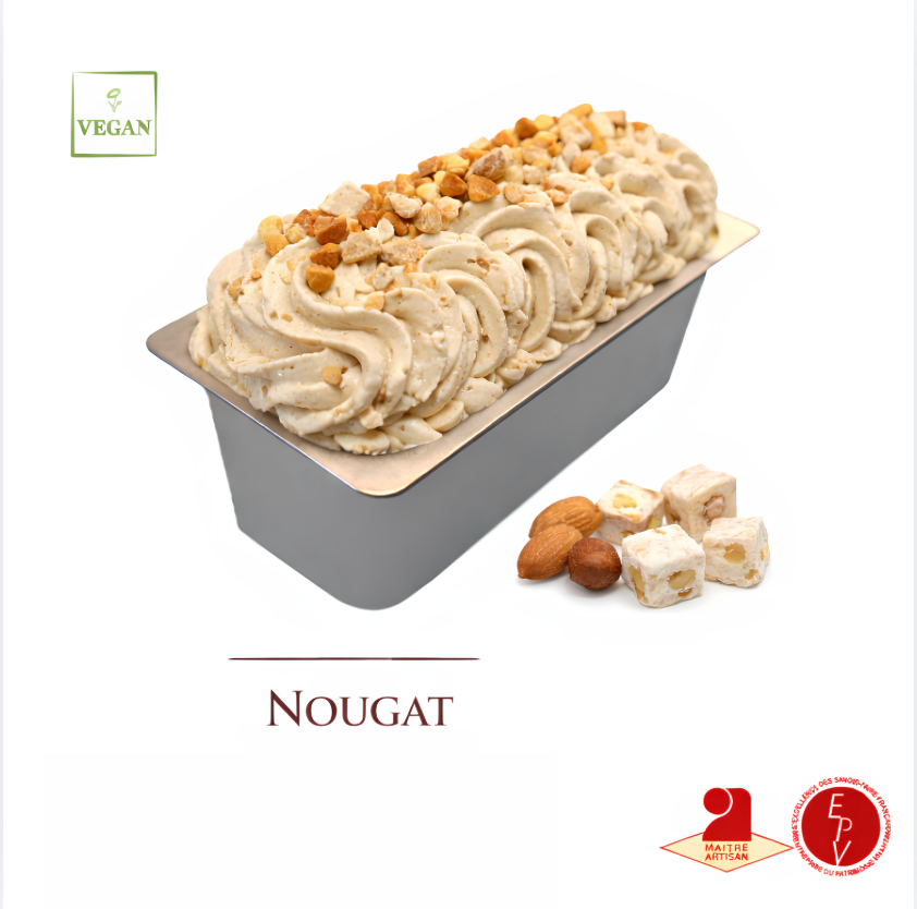 Crème glacée Antolin saveur Nougat de Montélimar