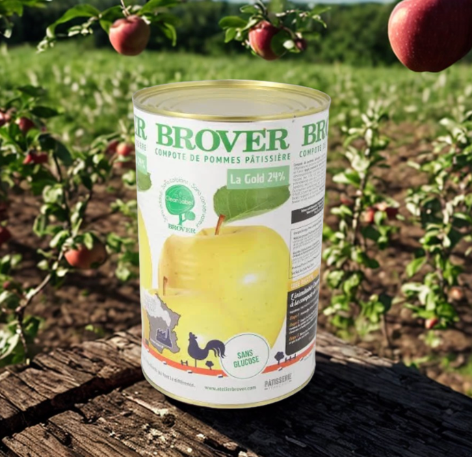 Compote de pomme la gold 24 %