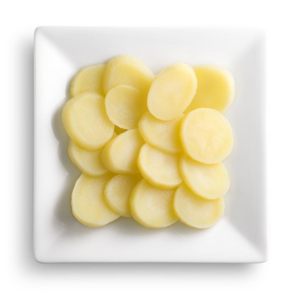 Pommes de terre sous vide lamelles